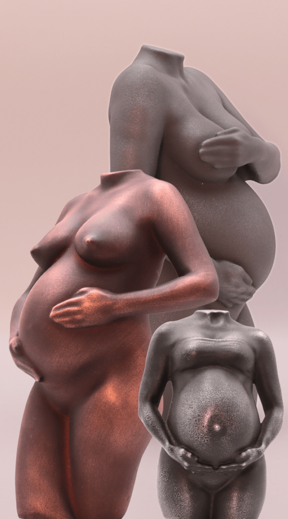 Babybauch-skulptur-preise-groesse