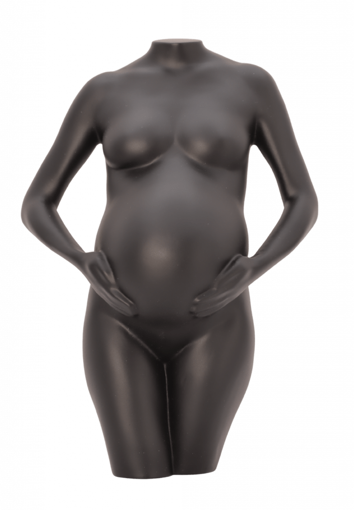 Rappresentazione tridimensionale del corpo durante la gravidanza.